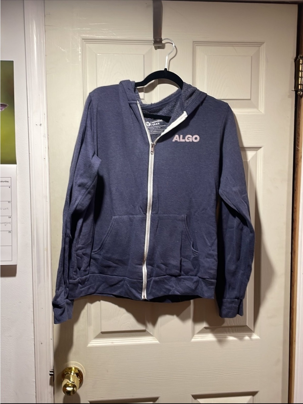 Navy Lightweight Zip-Up Hoodie Jacket